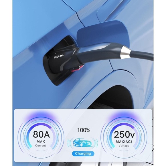 NACS to J1772 Adapter, Max 80Amp 250V J1772 EV Charging Adapter to Tesla Charger - Picture 4 of 8